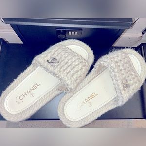 Authentic Chanel slides